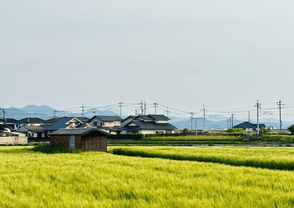 アンテナが立っている戸建ての画像